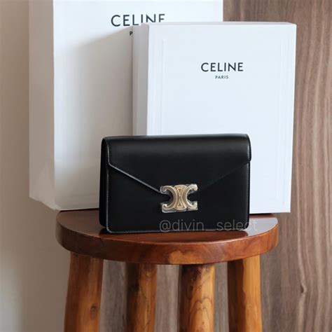 celine wallet on chain black|Celine woc.